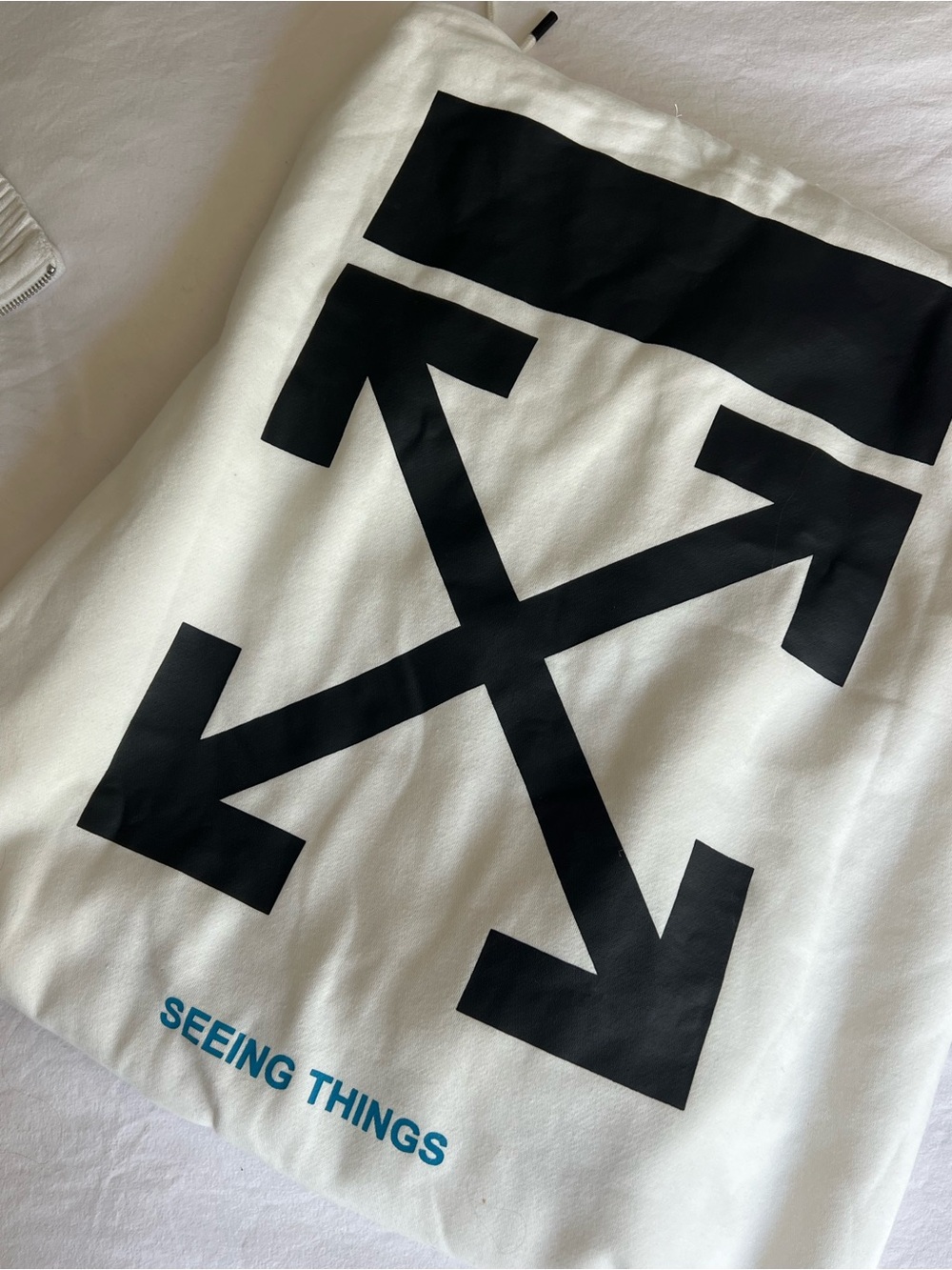 Off-White White Hoodie with Black 'OFF' Front Print